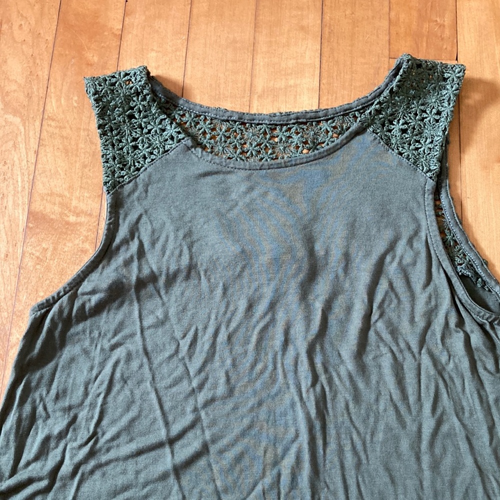 Light floral tank top